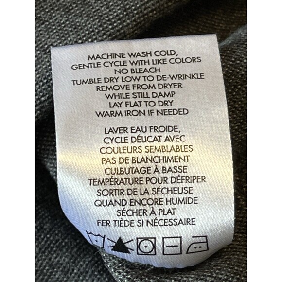 ROBERT BARAKETT MENS CHARLIE LS CREW NECK SWEATER PULLOVER DARK GRAY XL - Picture 8 of 11